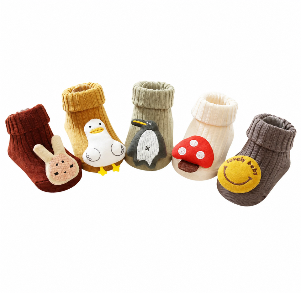 Mini Fashion™ - Gemakkelijk omslaan - Hoog/laag Anti-slip Sokken
