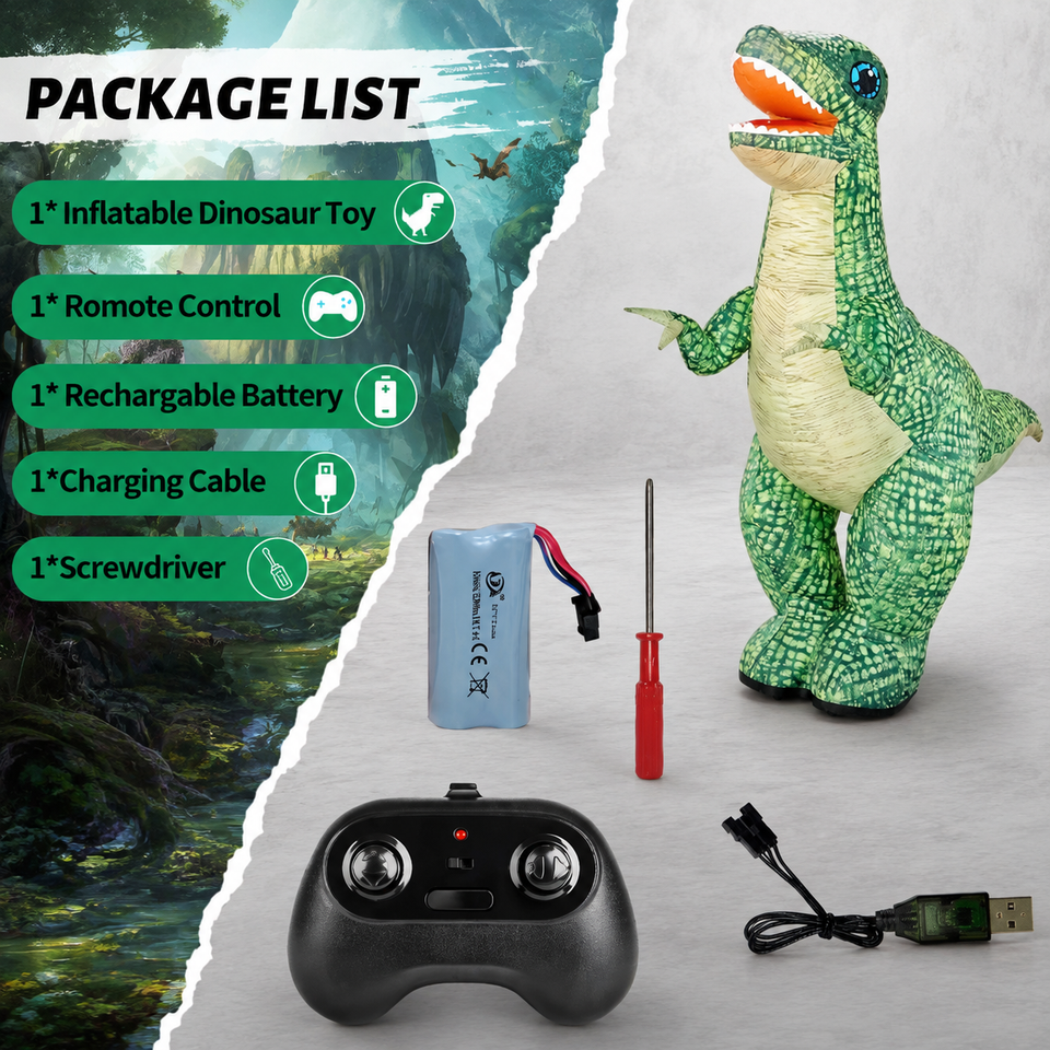 MegaDino – Avontuurlijk & Interactief – Opblaasbare RC Dinosaurus