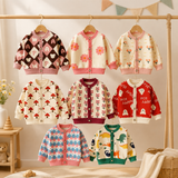 CozyCardi – Zacht & Warm – Gebreid Vestje met Leuke Prints