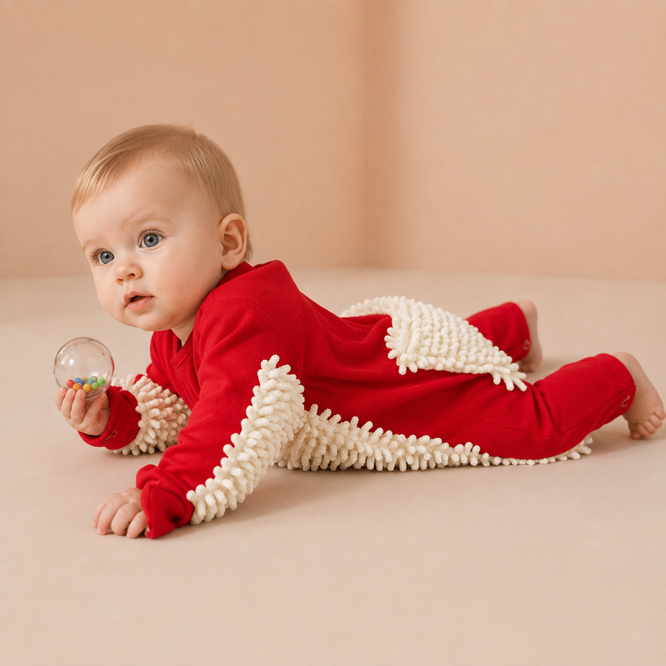 TinyCleaner – Zacht & Praktisch – Baby Jumpsuit voor Kruipen en Spelen