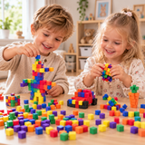 ColorBuild – Kleurrijk & Creatief – Kleefbare Bouwstenen voor Kinderen (240 stuks)