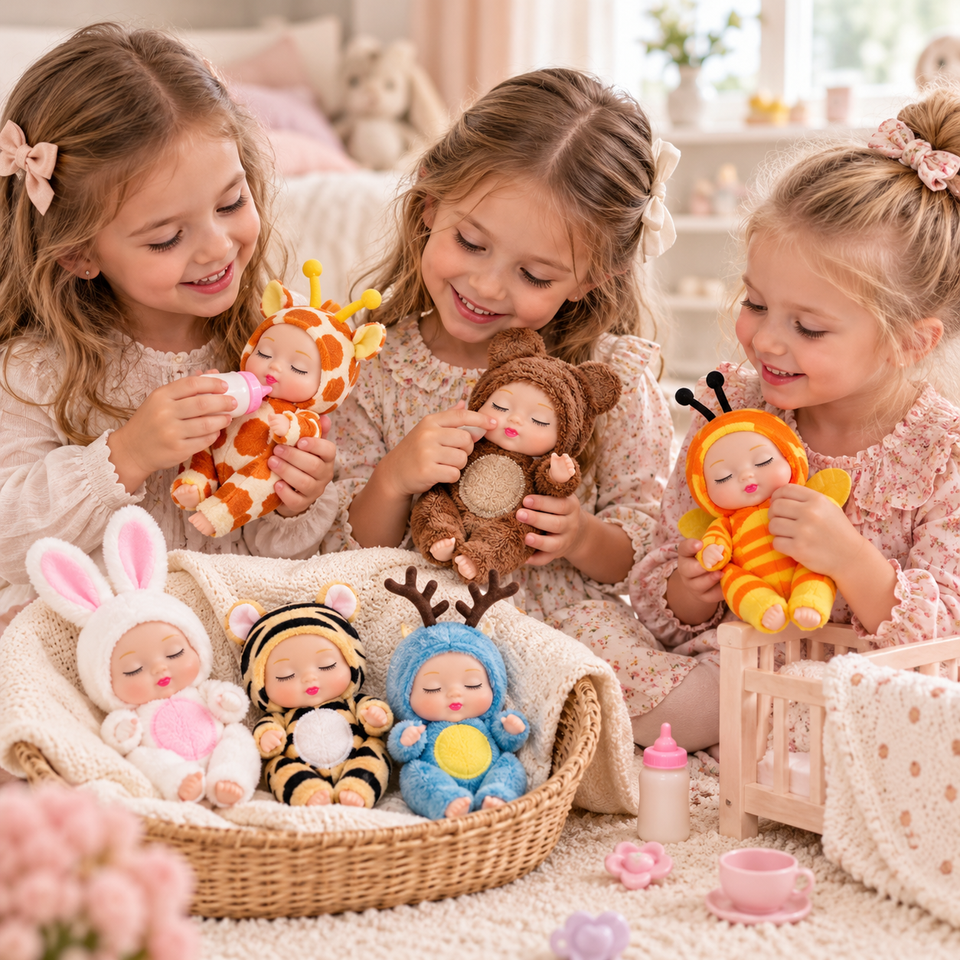 LittleDolly – Cute & Cozy – Baby Doll in a Cheerful Animal Costume