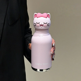 AnimalSip – Schattig & Praktisch – Kinder RVS-Thermosfles met Dierenprint