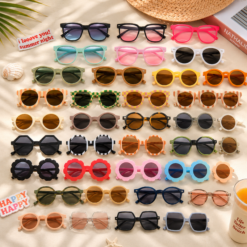 Kids Sunglasses Set – UV-bescherming & plezier – Kinder Zonnebrillen
