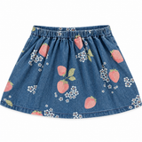 DenimCutie – Vrolijk & Comfortabel – Meisjesrokje van Denim met Print