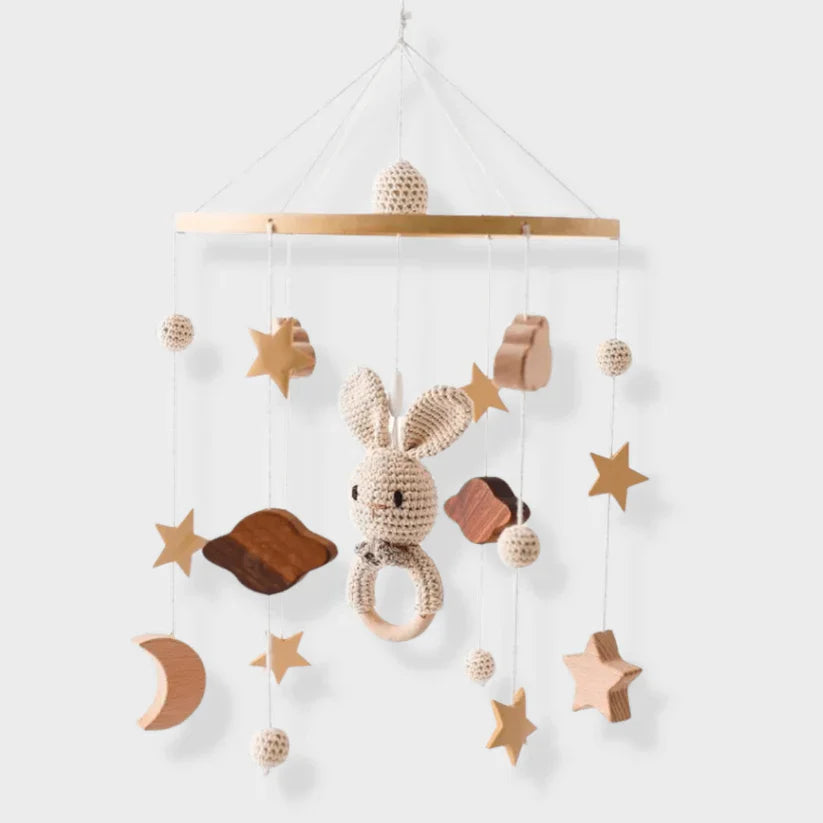 LittleNest – Natuurlijke Rust – Houten Babymobiel