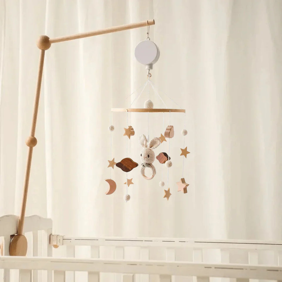 LittleNest – Natuurlijke Rust – Houten Babymobiel
