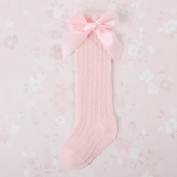 LittleCharm – Zacht & Stijlvol – Meisjes Kniekousen met Strik