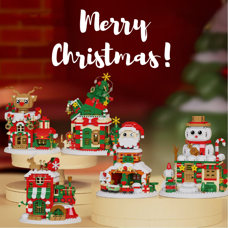 SnowieBlocks – schattig & leuk – Kerst Bouwblokjes