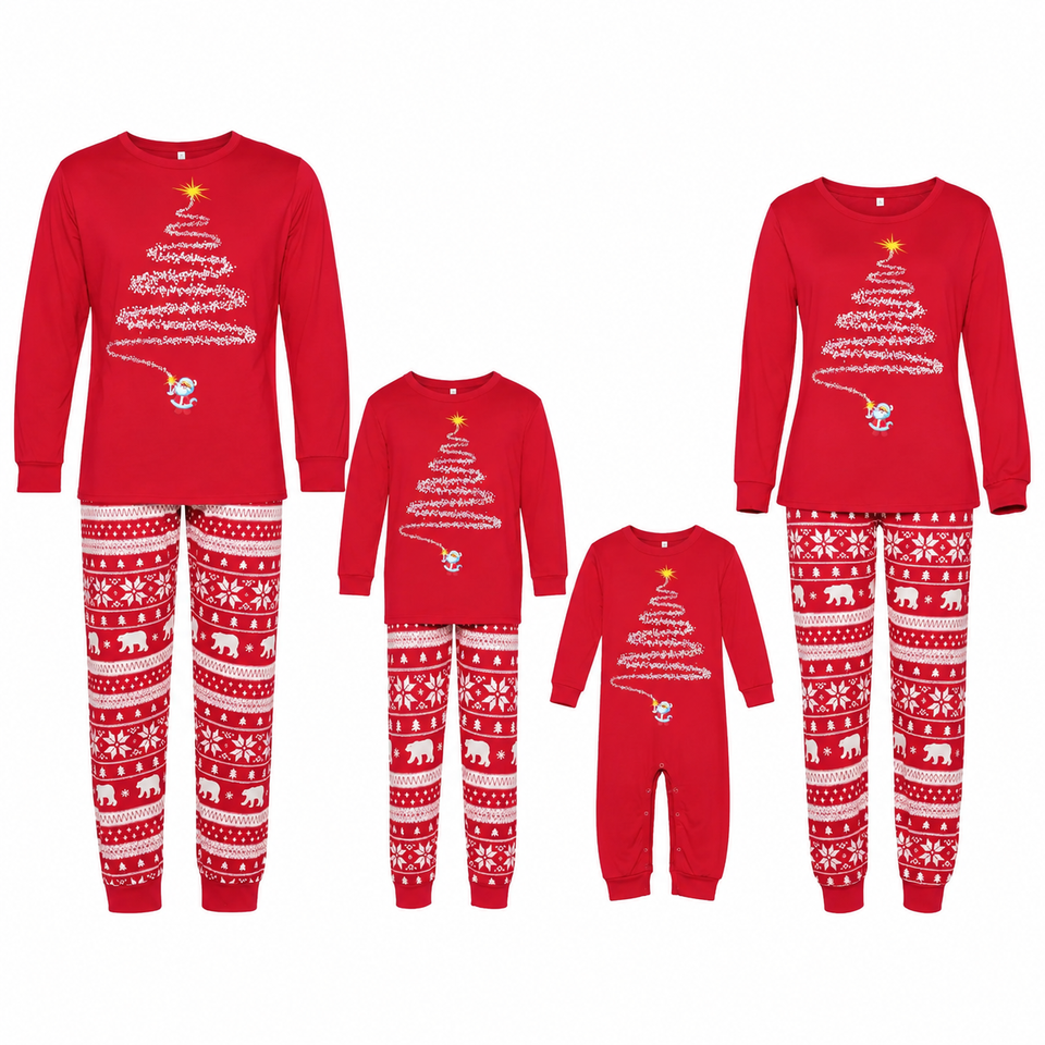 MerryPJs – Feestelijk & Gezellig – Kerst Pyjamaset voor het Hele Gezin