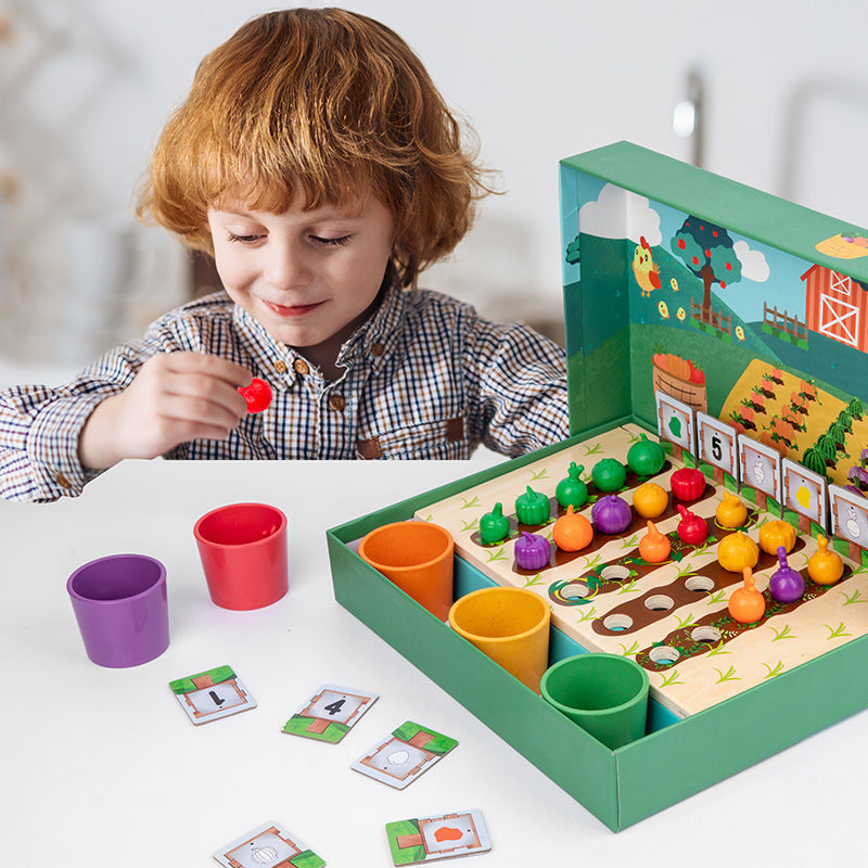 EduFarm – Spelenderwijs Leren – Montessori Tel- & Kleurspel voor Kinderen