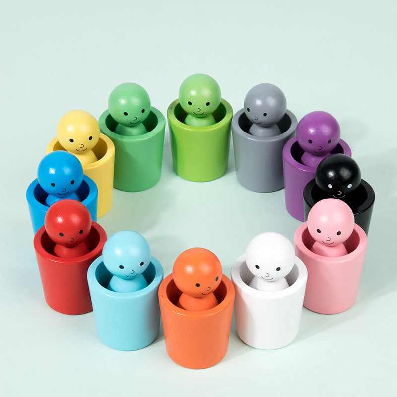 KleurenKanjers – Leren & Ontdekken – Montessori Houten Kleurensorteerspel