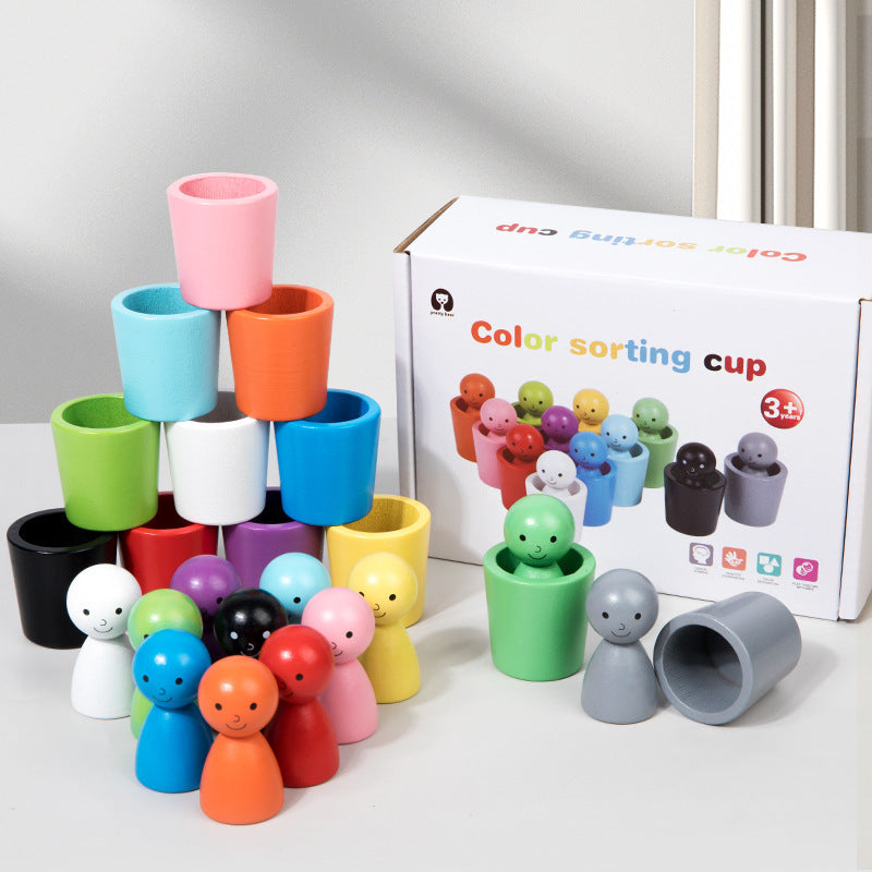 KleurenKanjers – Leren & Ontdekken – Montessori Houten Kleurensorteerspel