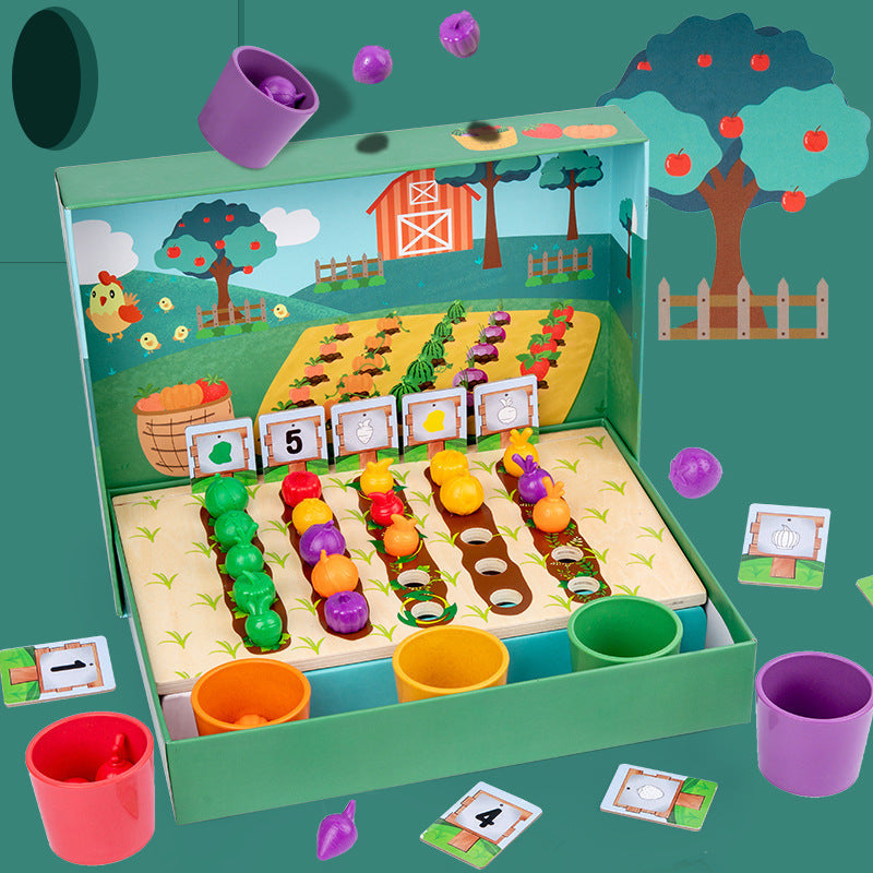 EduFarm – Spelenderwijs Leren – Montessori Tel- & Kleurspel voor Kinderen