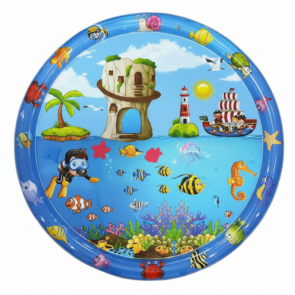 TinyWave – Vrolijk & Ontwikkelend – Baby Sensorische Watermat
