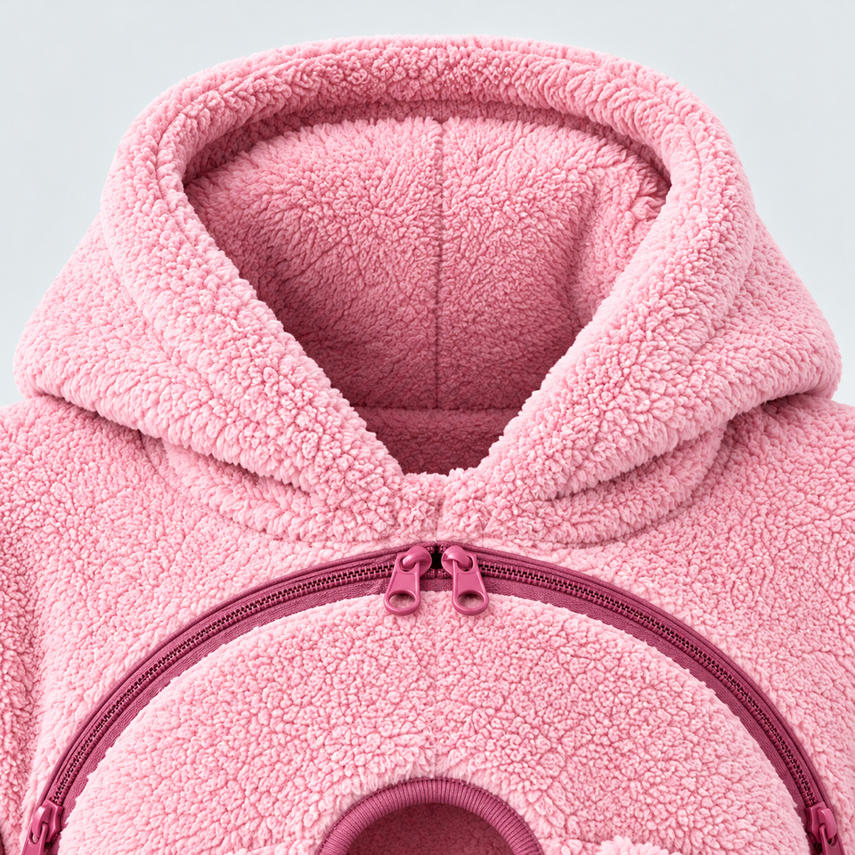 MamaHug – Warm & Praktisch – 2-in-1 Draaghoodie voor Mama en Baby