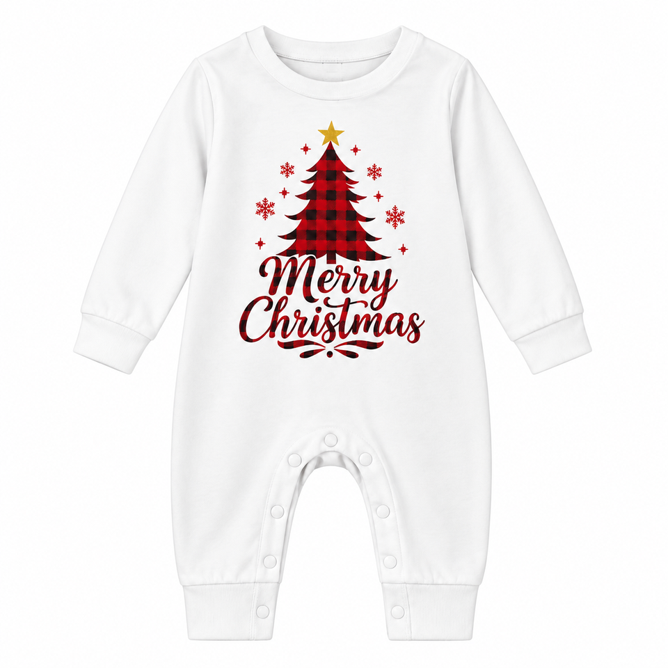 ChristmasHug – Vrolijk & Comfortabel – Familie Kerstpyjama met Kerstboomprint