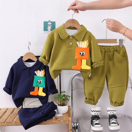 Mini Fashion™ - Schattige Frietjes - Tweedelige Outfit