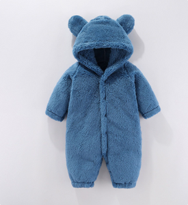 Mini Fashion™ - Met Capuchon - Fleece Romper