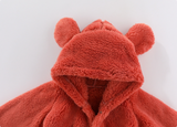 Mini Fashion™ - Met Capuchon - Fleece Romper