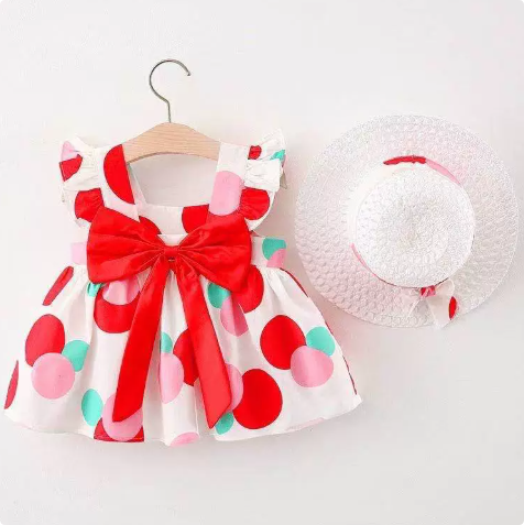 Mini Fashion™ – Zoet & Zomers – Fruit Jurk (incl. GRATIS strohoed)