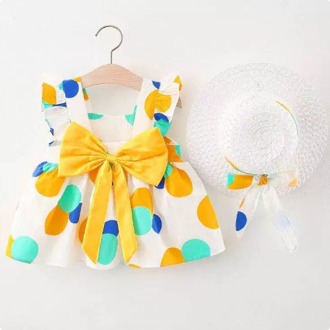 Mini Fashion™ – Zoet & Zomers – Fruit Jurk (incl. GRATIS strohoed)