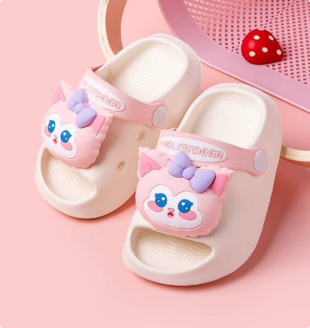 Mini Fashion – Vrolijk & Veilig – Polka Strand Slippers