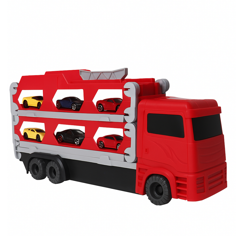 Mega Transporter - 9-in-1 Raceplezier - Transformeerbare Speelgoedtruck