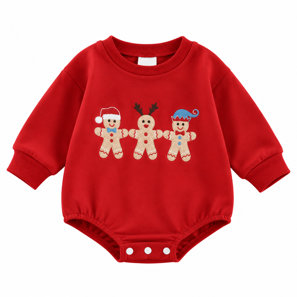 MerryBaby – Feestelijk & Schattig – Baby Romper met Kerstprint