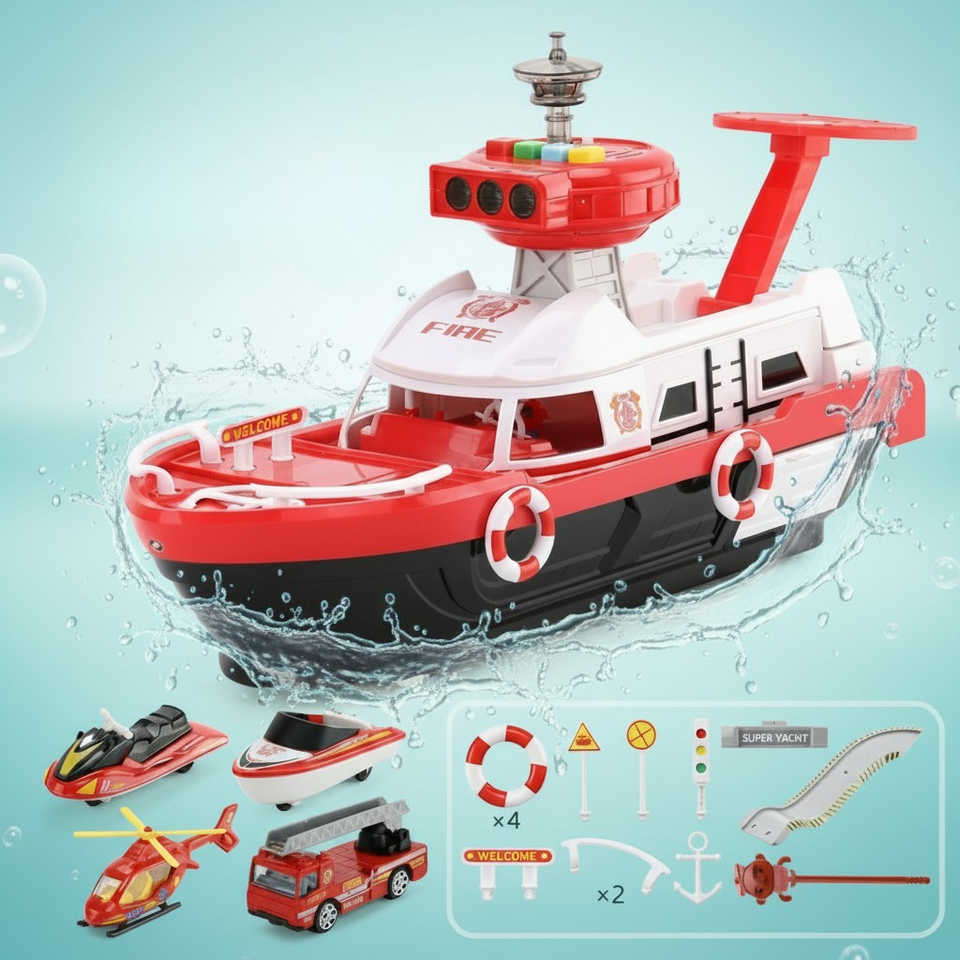 PlayHarbor – Muzikaal & Interactief – Speelgoed Boot met Licht & Geluid