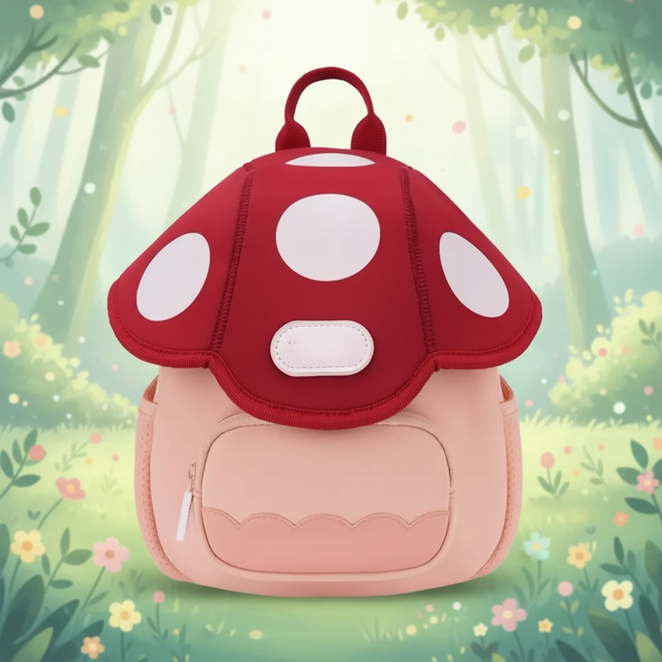 MushroomPack – Schattig & Praktisch – Kinder Rugzak Design