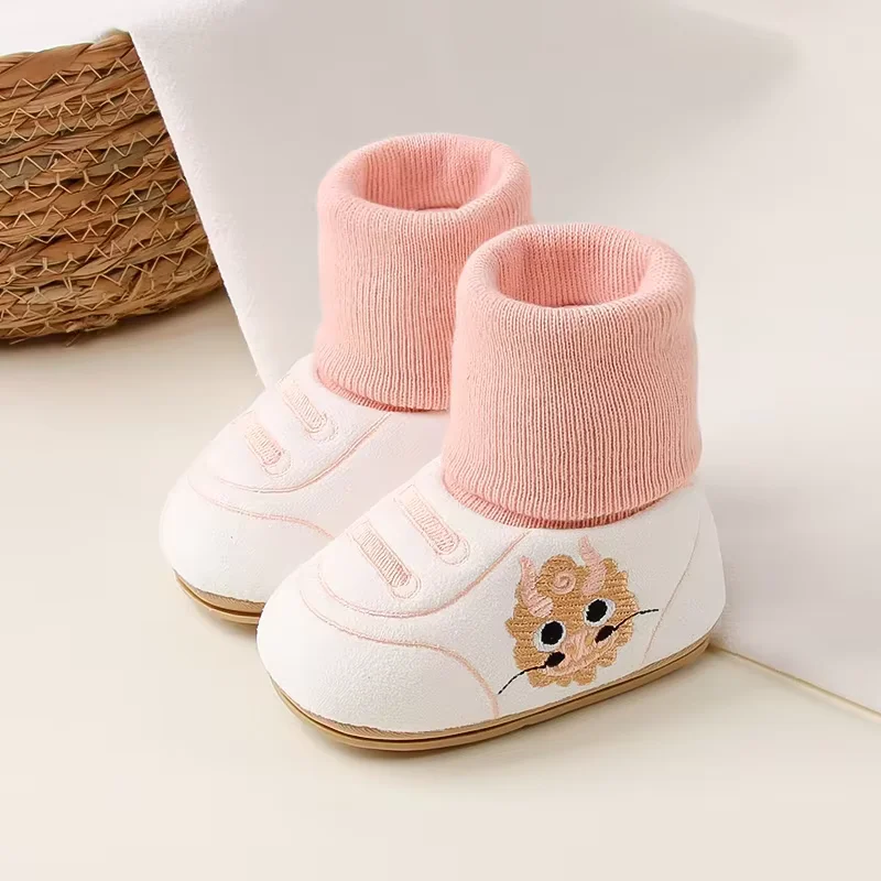 LittleCloud – Knus & Praktisch – Warme Babyschoenen met Hoge Sok
