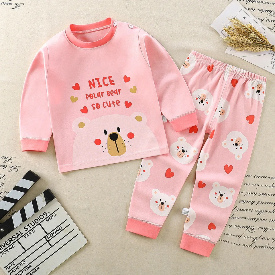 SleepBuddy – Zacht & Comfortabel – Kinder Pyjamaset met Lange Mouwen