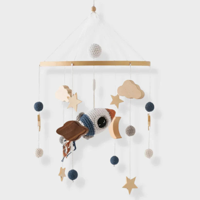 LittleNest – Natuurlijke Rust – Houten Babymobiel