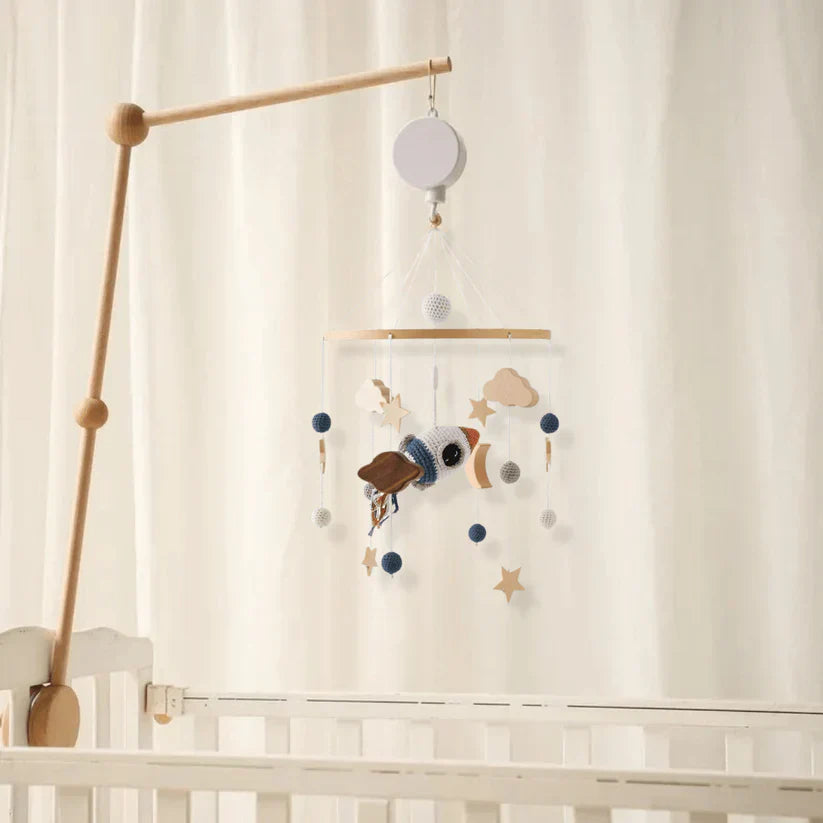 LittleNest – Natuurlijke Rust – Houten Babymobiel