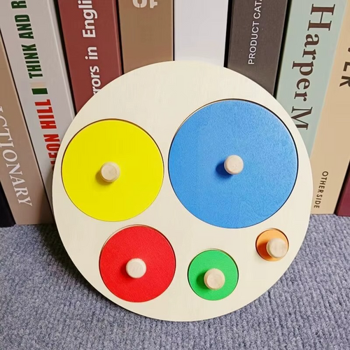 Woods™ - Peuterpuzzel Plezier - Geometrische Montessori Vormen Puzzel