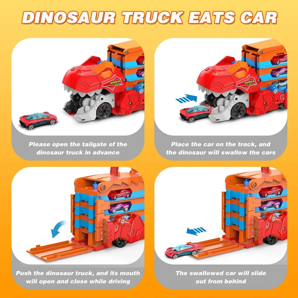 JurassicTruck™ – Stoer & Leuk – Opvouwbare Dino Transportwagen