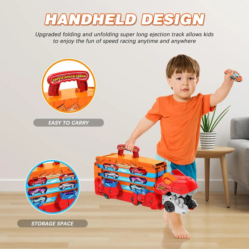 JurassicTruck™ – Stoer & Leuk – Opvouwbare Dino Transportwagen