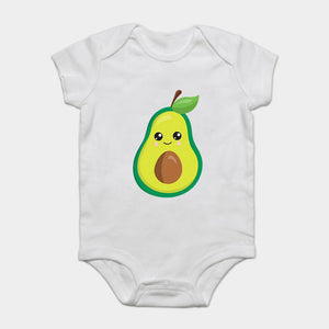 Mini Fashion™ - Matchen Met De Familie - Avocado T-shirt Wit