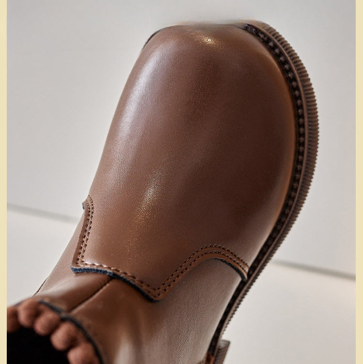 Mini Fashion – Comfort & Stijl – Leren Enkellaarsjes