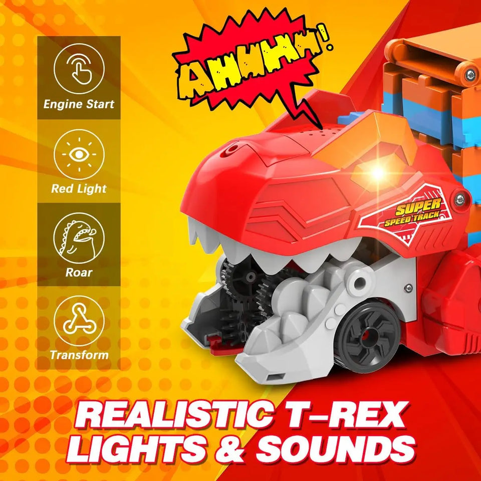 JurassicTruck™ – Stoer & Leuk – Opvouwbare Dino Transportwagen