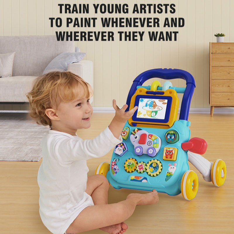 BabyWalker – Leren & Spelen – Loopwagen met Activiteitenpaneel