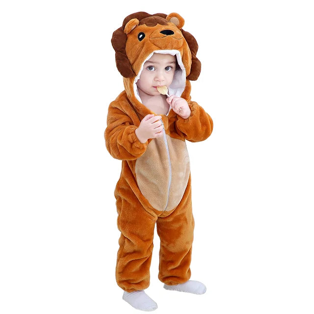 Mini Fashion - Duurzaam & Wasbaar - Dieren Romper Onesie (0-24 maanden)