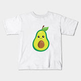 Mini Fashion™ - Matchen Met De Familie - Avocado T-shirt Wit