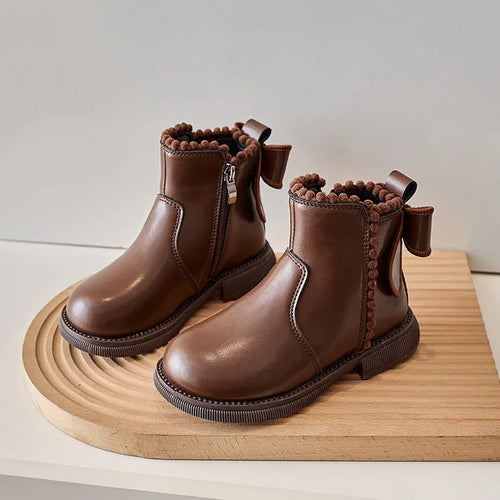 Mini Fashion – Comfort & Stijl – Leren Enkellaarsjes