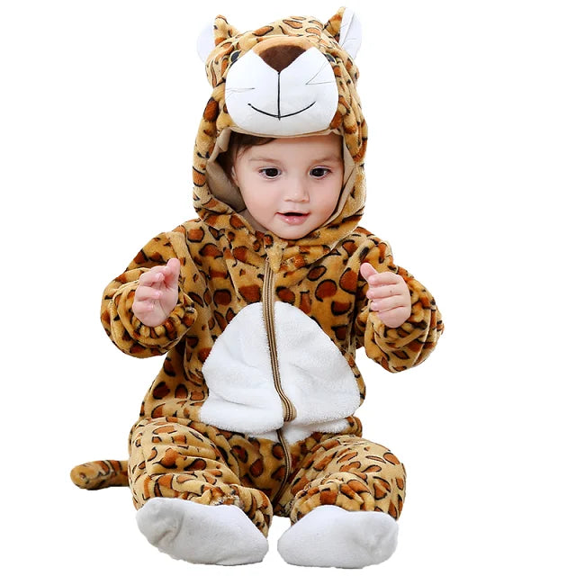 Mini Fashion - Duurzaam & Wasbaar - Dieren Romper Onesie (0-24 maanden)
