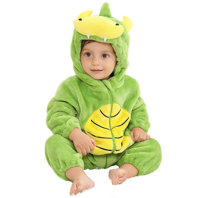 Mini Fashion - Duurzaam & Wasbaar - Dieren Romper Onesie (0-24 maanden)