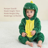 Mini Fashion - Duurzaam & Wasbaar - Dieren Romper Onesie (0-24 maanden)