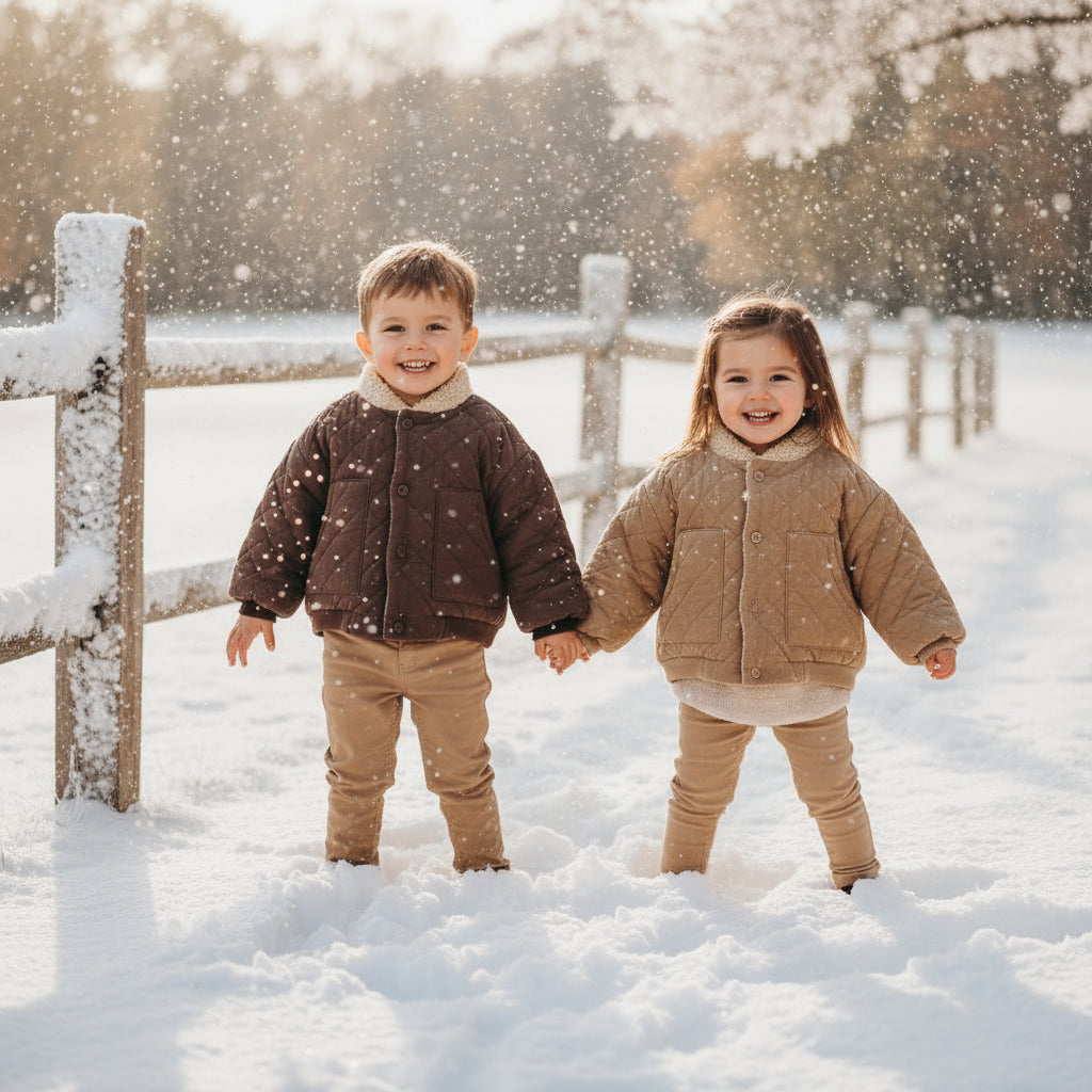 LittleWanderer – Warm & Stijlvol – Gewatteerde Kinderjas