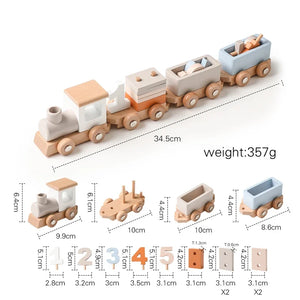 HappyTrain – Montessori & Fun – Houten Treinset